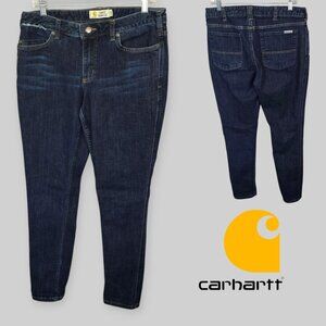 Carhartt  Slim Fit  Denim Jeans Cotton Blend Womens Size 12  or 32 X29
